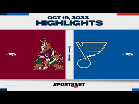 NHL Highlights | Coyotes vs. Blues - October 19, 2023