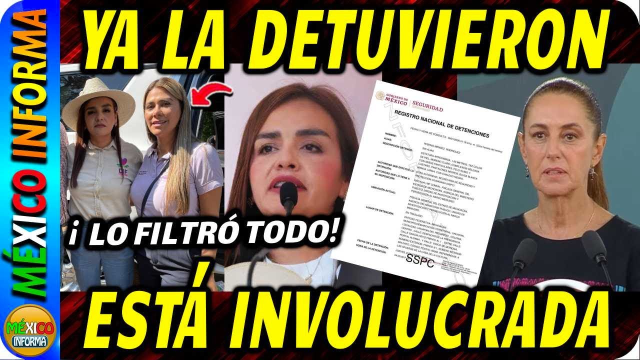 ¡YA LA DETUVIERON! GRECIA QUIRÓZ EN SHOCK. SOLTÓ LA SOLPA UNA DE SUS CERCANAS. SHEINBAUM YA LO SABE.