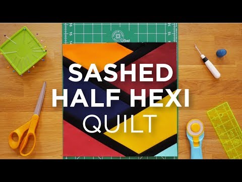 Quilt Snips Mini Tutorial - Sashed Half Hexi