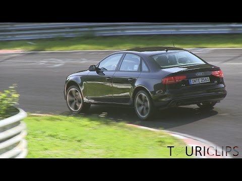 2016 Audi A4 B9 mule spied testing on the Nürburgring!