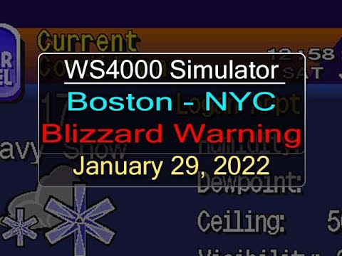WeatherStar 4000 Simulator - Boston/New York Blizzard - Jan 29 2022