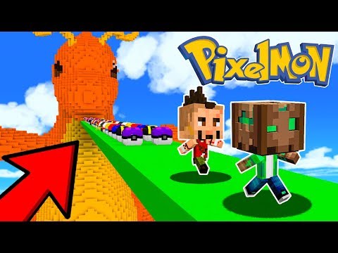 DESAFÍO DE LUCKY BLOCKS EN DRAGONITE GIGANTE 😍😱 - TODOS LOS LUCKY BLOCK PIXELMON MINECRAFT MOD