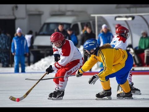 Final. Sweden — Russia. Girls Bandy World Championship U-17, Irkutsk, Russia