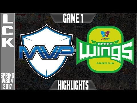 MVP vs Jin Air Greenwings Highlights Game 1 - LCK Week 8 Day 4 Spring 2017 MVP vs JAG G1