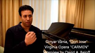 Virginia Opera CARMEN Interview with Dinyar Vania