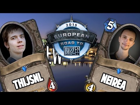 ThijsNL vs Neirea Hearthstone 2015 European Road to BlizzCon Prague - Finale