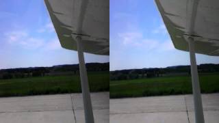 preview picture of video 'Přistání na letišti Blatná ve 3D, Landing in Blatná airport in 3D'
