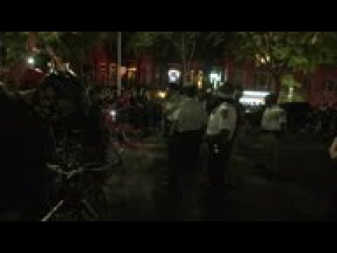 Protests in New York City after curfew