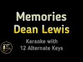 Dean Lewis Memories Karaoke Instrumental Lower Higher Female Original Key