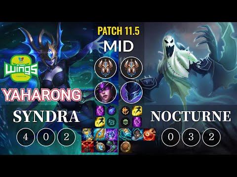 JAG Yaharong Syndra vs Nocturne Mid - KR Patch 11.5