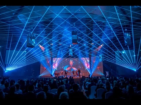 Laser show & LED screens - Allianz Evening, Budapest 2017