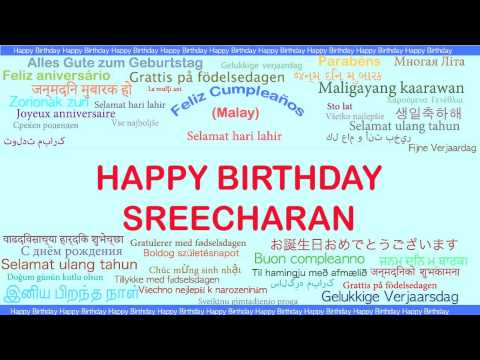 Sreecharan   Languages Idiomas - Happy Birthday