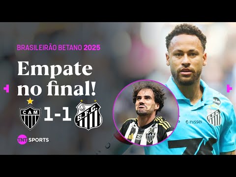 SANTOS BUSCA O EMPATE NO FIM COM GOL DE PÊNALTI! ATLÉTICO-MG 1X1 SANTOS | MELHORES MOMENTOS