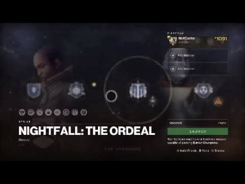 Solo 1080 Master Nightfall A Garden World Under 10min w/ boss cheese (Hunter No Platinum)