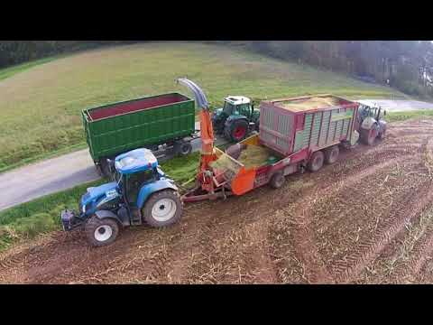 lu-mikus Lohnunternehmen Mikus Überladetechnik Maisernte 2017