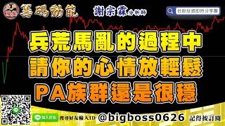 【大戶羅盤籌碼動能】 #謝宗霖0925，兵荒馬亂的過程中 請你的心情放輕鬆 PA族群還是很穩 (圖)