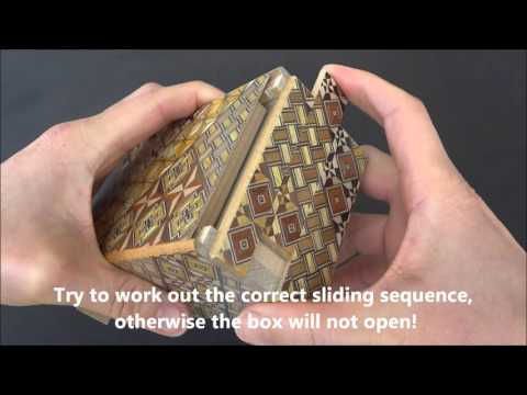 Japanese Puzzle Box 4 sun 12 moves from Cu-Japan!