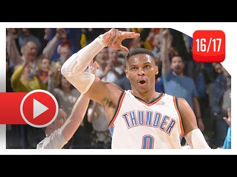 Russell Westbrook UNREAL Triple-Double vs Grizzlies (2017.02.03) - 38 Pts, 13 Reb, 12 Ast, COLD!