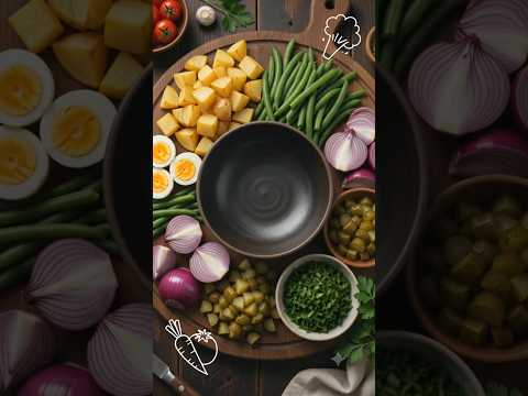 Salata od boranije, krompira i kuvanih jaja 🥔🥚