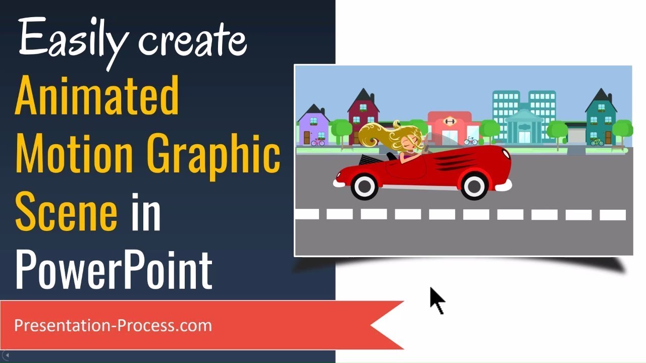 Easily Create Animated PowerPoint Motion Graphics Scene ( Any PowerPoint version)