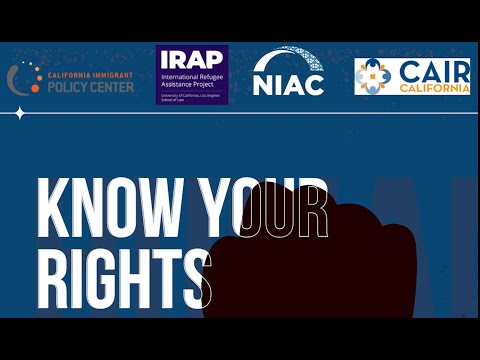 Expert Know Your Rights Info-Session with NIAC, IRAP, CAIR, and CIPC