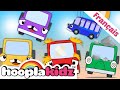 Chansons Pour Les Enfants Par HooplaKidz Francais Cinq Petits Bus