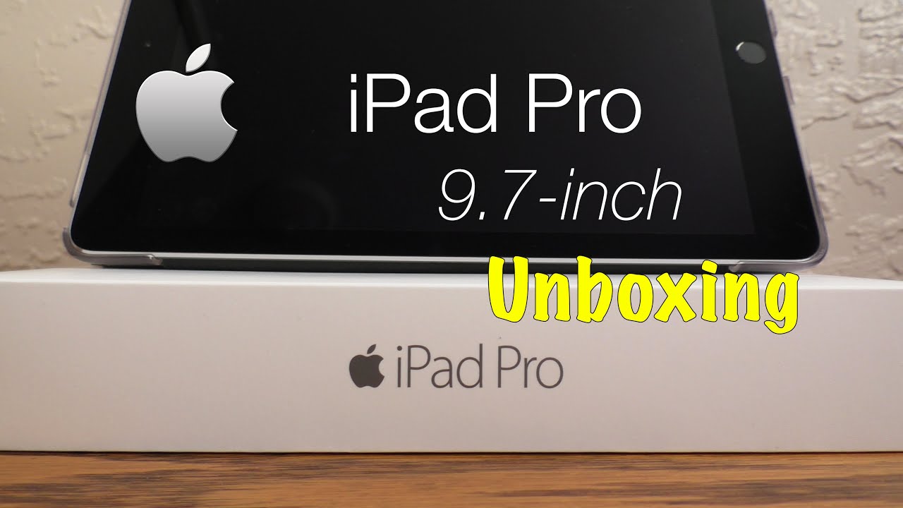 Apple iPad Pro 9.7 inch unboxing | Space Gray Edition
