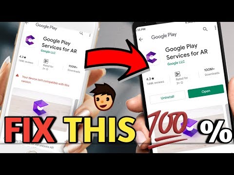 How to Install Google play service for AR / Google play service for ar not support in my phone