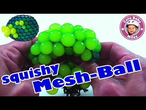 SQUISHY MESH BALL | Glibberiger Antistressball im Netz | verschiedene Effekte | CuteBabyMiley