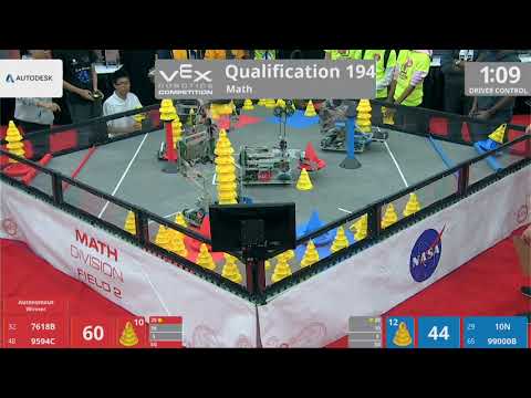 2018 VRC Math Q194 - 7618B 9594C vs 10N 99000B - 122 to 104