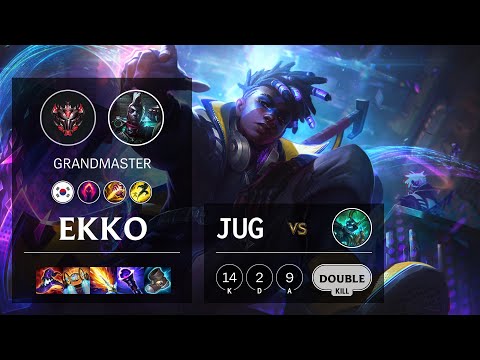 Ekko Jungle vs Hecarim - KR Grandmaster Patch 10.25b