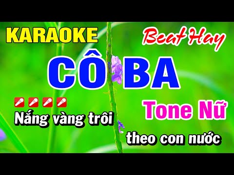 Karaoke Cô Ba Tone Nữ (Beat Hay) Nhạc Sống | Hoài Phong Organ