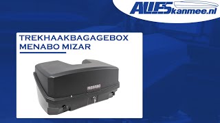 Menabo Mizar trekhaakbagagebox voor op Alcor 3 fietsendrager | Alleskanmee.nl