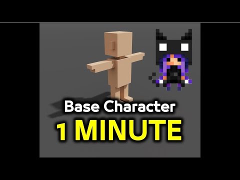Make a character in 1 MINUTE - Magica Voxel