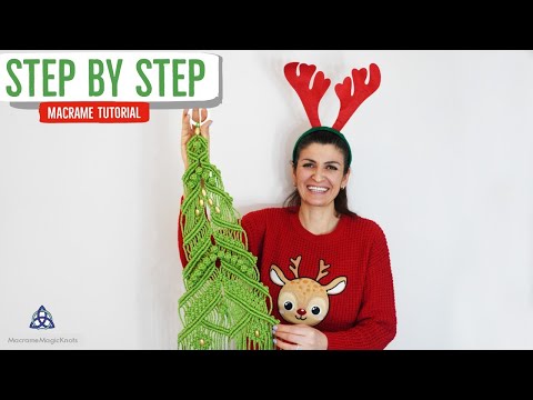 DIY Macrame Christmas Tree Decoration EASY Christmas Crafts