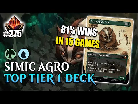 🌳💧 TOP 1% MYTHIC SIMIC AGGRO WITH BADGERMOLE CUB AND SPIRIT WATER REVIVAL | MTG ARENA Standard TLA