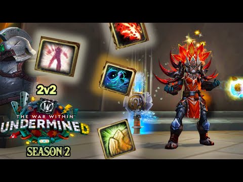 Resto Shaman PVP 2v2 ARENA SEASON 2 (WoW The War Within) [Patch 11.5] 💧😈💧