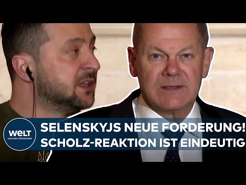 PUTINS KRIEG: Neue Forderung von Selenskyj! Die Reaktion von Kanzler Olaf Scholz ist eindeutig