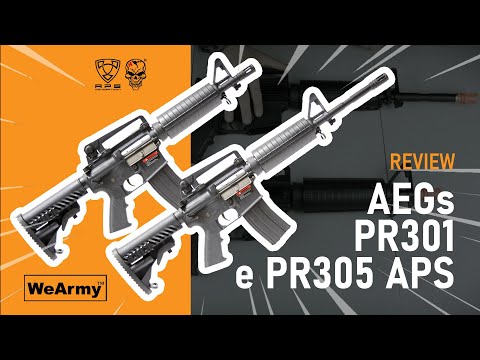Review dos Rifles M4 APS - Modelos PR301 e PR305 - Série WeArmy Reviews