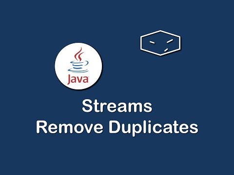streams remove duplicates in java