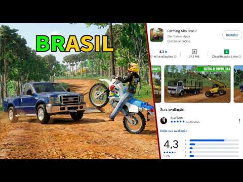The day I played Farming Sim Brazil - Testing games from the Play Store 🇧🇷😂