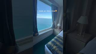 This outside cabin blew me away😮#cruises #cruisetour #cabintour #view #cruceros #msclirica