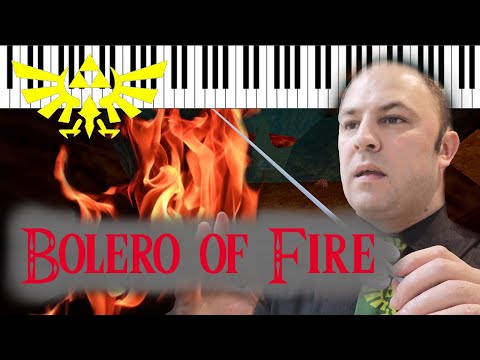 BOLERO OF FIRE // Ocarina of Time - WITH SCORE / Piano Arrangement Remix
