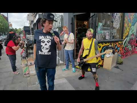 WONK UNIT 'Lewisham' Live @ Three Amigos Skate Shop, Camden Road, London, Late Afternoon 03/07/21