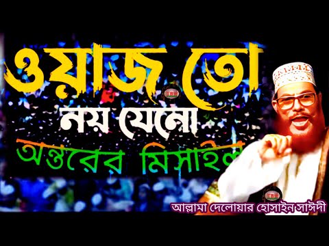 ওয়াজ তো নয় যেনো অন্তরের মিসাইল শুনেন | allama delwar hussain saidi waz | Delowar Hossain Saidi Waz