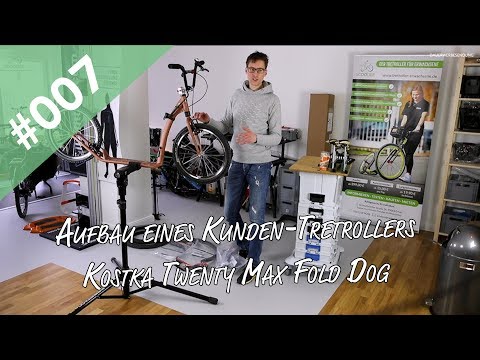 Aufbau eines Kunden-Tretrollers Kostka Twenty Max Fold Dog