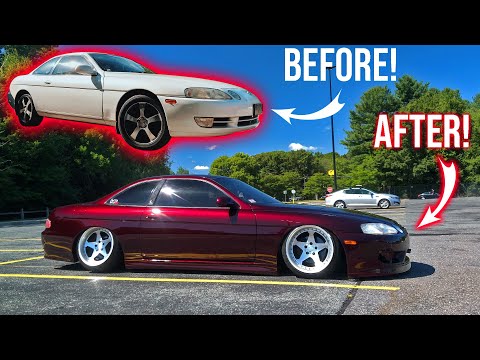Building a Bagged, Big Single Turbo 1JZ Toyota Soarer in 30 minutes! 2 years of work in 1 Montage!