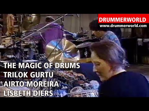 Airto Moreira - Trilok Gurtu - Lisbeth Diers: MAGIC OF DRUMS - #airto #trilokgurtu #drummerworld