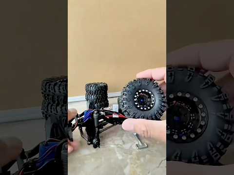 INJORA Beadlock Wheels and Tires Installation and Assembly for TRX4M RC Crawler #traxxas #offroad