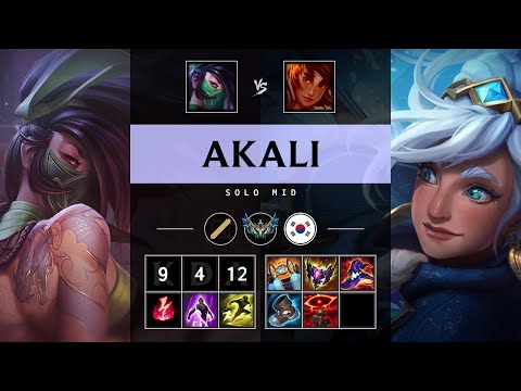 Akali Mid vs Taliyah - KR Challenger Patch 25.18